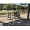 E-bike lean-on hoop | 3 row system | without lockable loading boxes